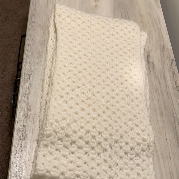 White Knit Infinity Scarf - Picture 1 of 3